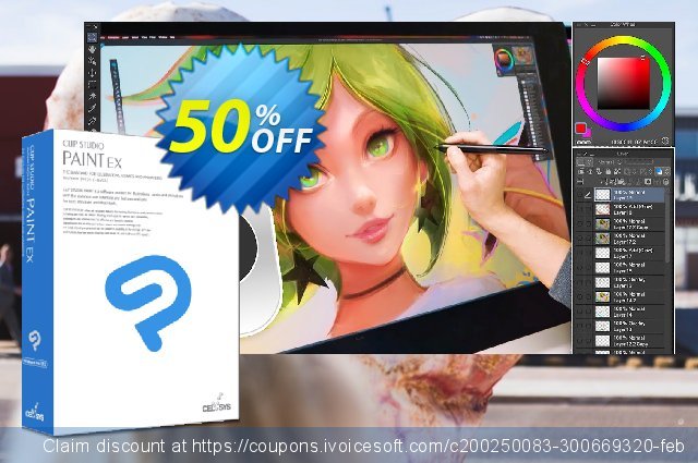 Clip Studio Paint EX 50% OFF